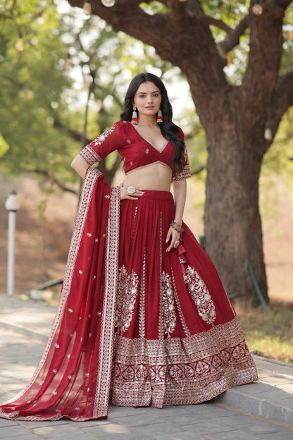 Faux Blooming Kesh132 7114 Lehengas  Traditional Embroidered Lehengas