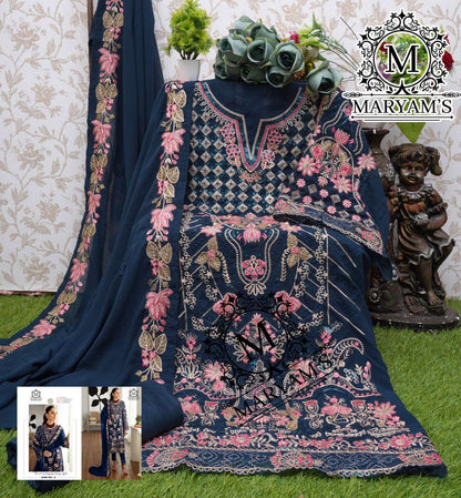 Faux Georgette Kal 162 Suits & Dresses  Unstitched Suits E