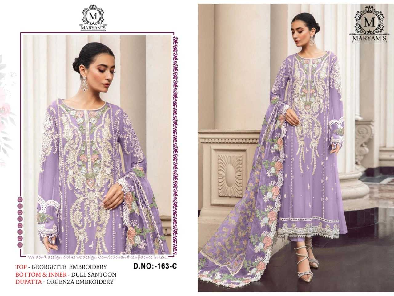 Faux Georgette Kal 163 Suits & Dresses  Unstitched Suits E