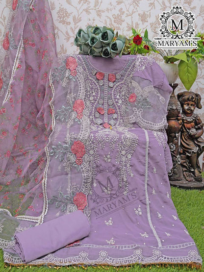 Faux Georgette Kal 163 Suits & Dresses  Unstitched Suits E