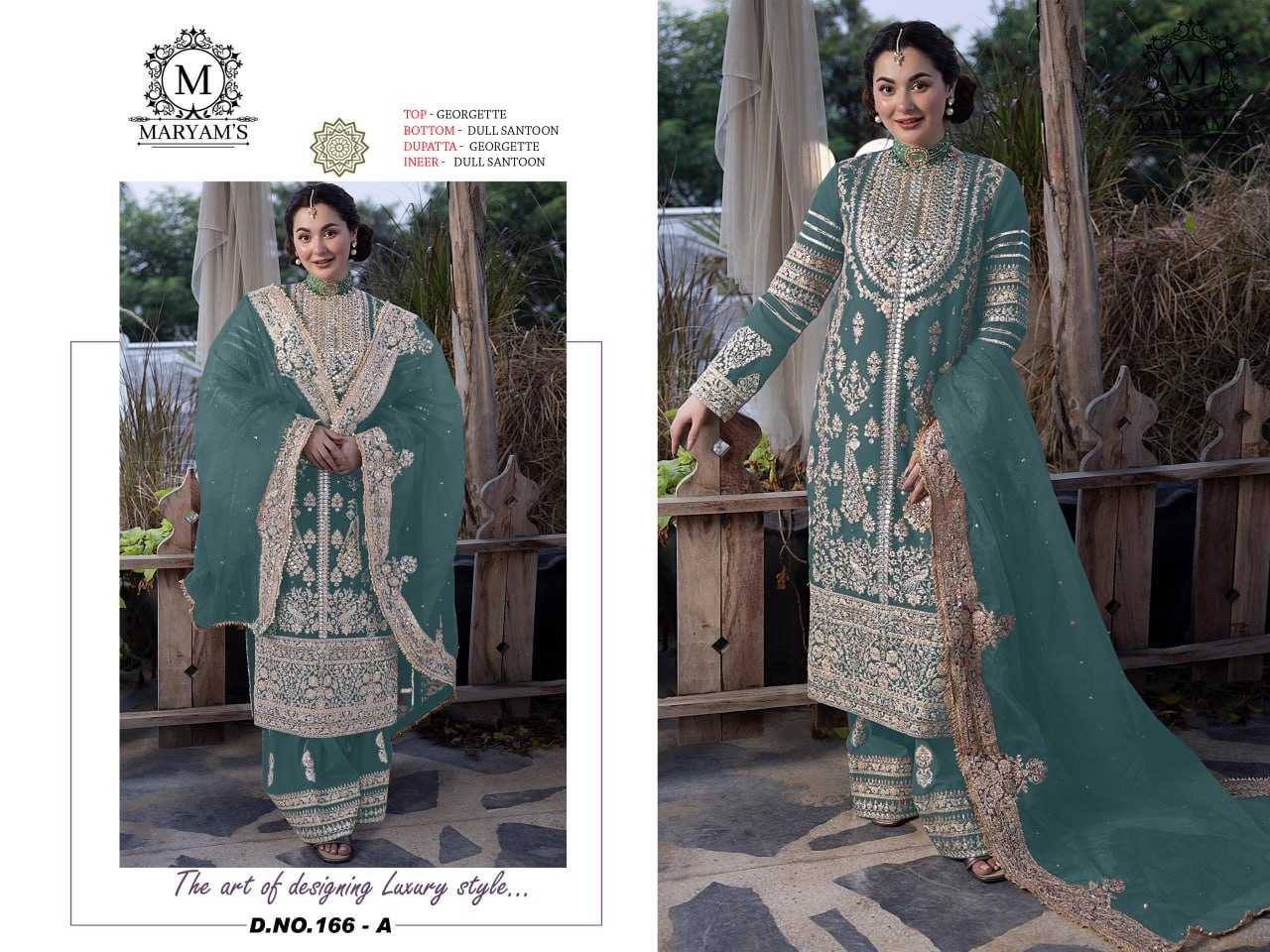 Faux Georgette Kal 166 Suits & Dresses  Unstitched Suits E