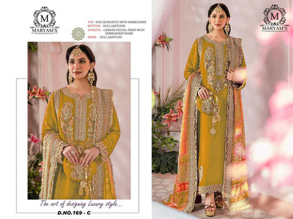 Faux Georgette Kal 169 Suits & Dresses  Unstitched Suits E