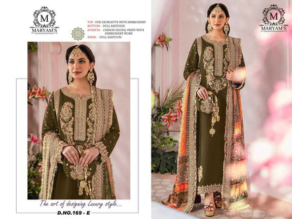 Faux Georgette Kal 169 Suits & Dresses  Unstitched Suits E