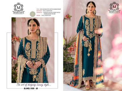 Faux Georgette Kal 169 Suits & Dresses  Unstitched Suits E