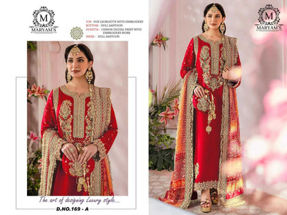 Faux Georgette Kal 169 Suits & Dresses  Unstitched Suits E