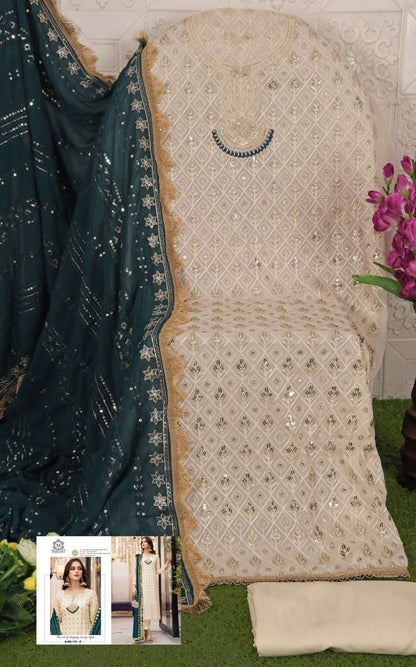 Faux Georgette Kal 170 Suits & Dresses  Unstitched Suits E