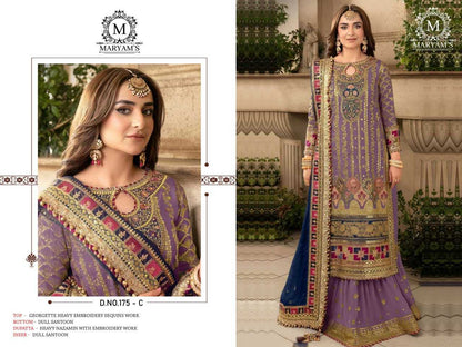 Faux Georgette Kal 175 Suits & Dresses  Unstitched Suits E