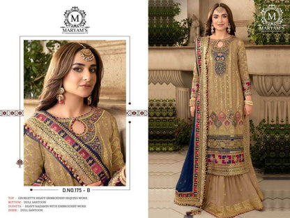 Faux Georgette Kal 175 Suits & Dresses  Unstitched Suits E