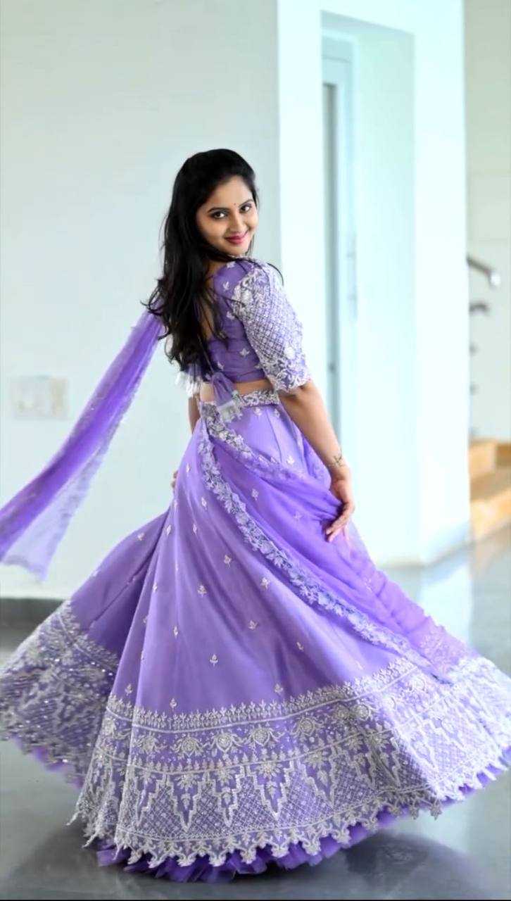 Faux Georgette Kesh120 153 Lehengas  Traditional Embroidered Lehengas