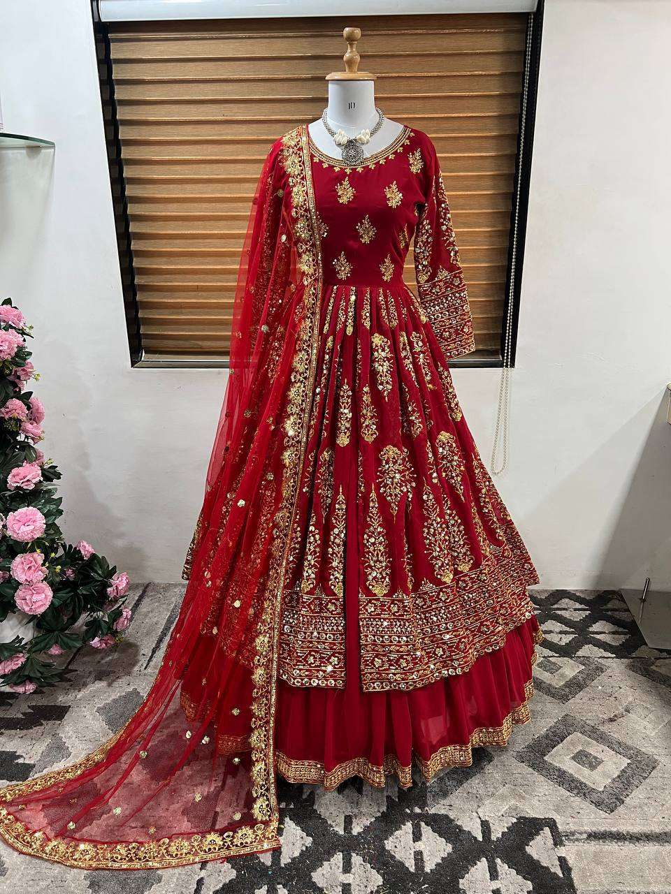 Faux Georgette Kesh121 1506 Lehengas  Traditional Embroidered Lehengas