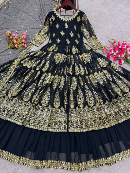 Faux Georgette Kesh121 1506 Lehengas  Traditional Embroidered Lehengas