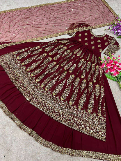 Faux Georgette Kesh121 1506 Lehengas  Traditional Embroidered Lehengas