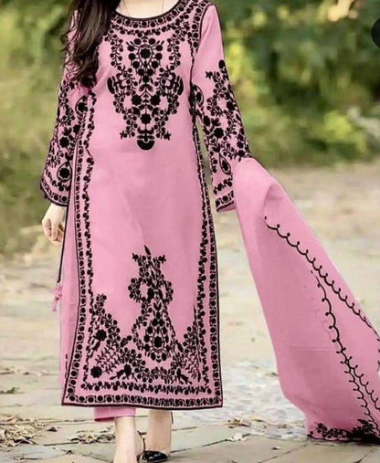 Faux Georgette Kesh122 368 Suits & Dresses Islamic Clothing  Pakistani Embroidery Georgette Ladies Party Wear Suits