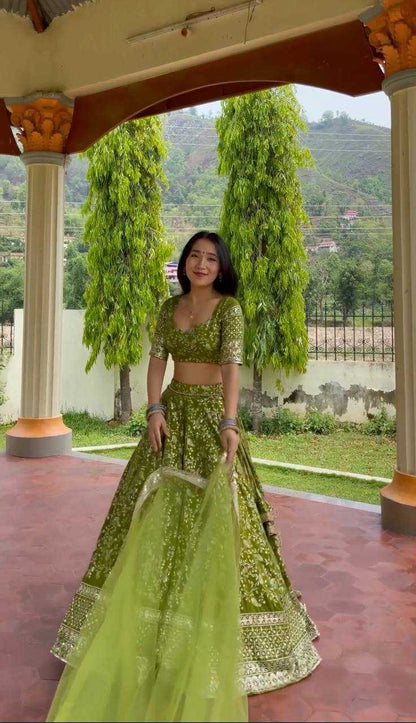 Faux Georgette Kesh125 3071 Lehengas  Traditional Embroidered Lehengas