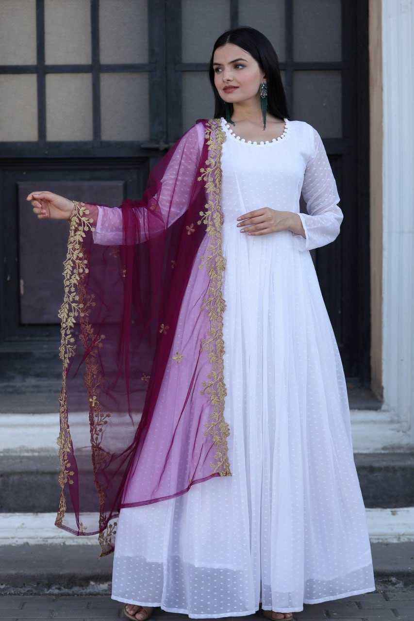 Faux Georgette Kesh132 9044 Gowns  Anarkali Long Georgette Gowns