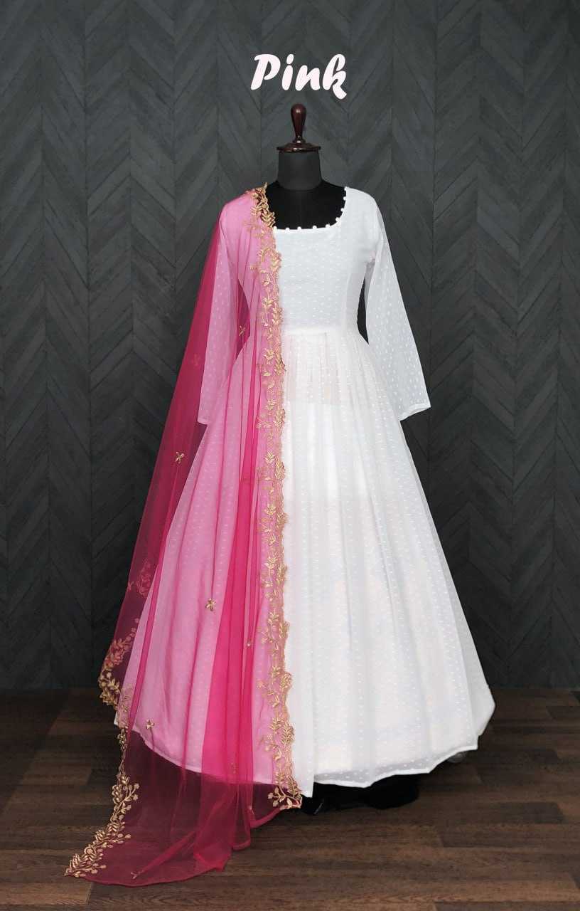 Faux Georgette Kesh132 9044 Gowns  Anarkali Long Georgette Gowns