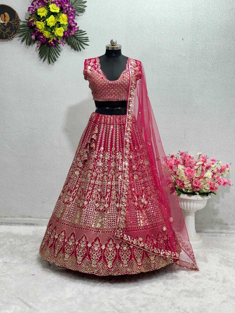 Faux Georgette Kesh138 1007 Lehengas  Traditional Wedding Embroidered Lehengas