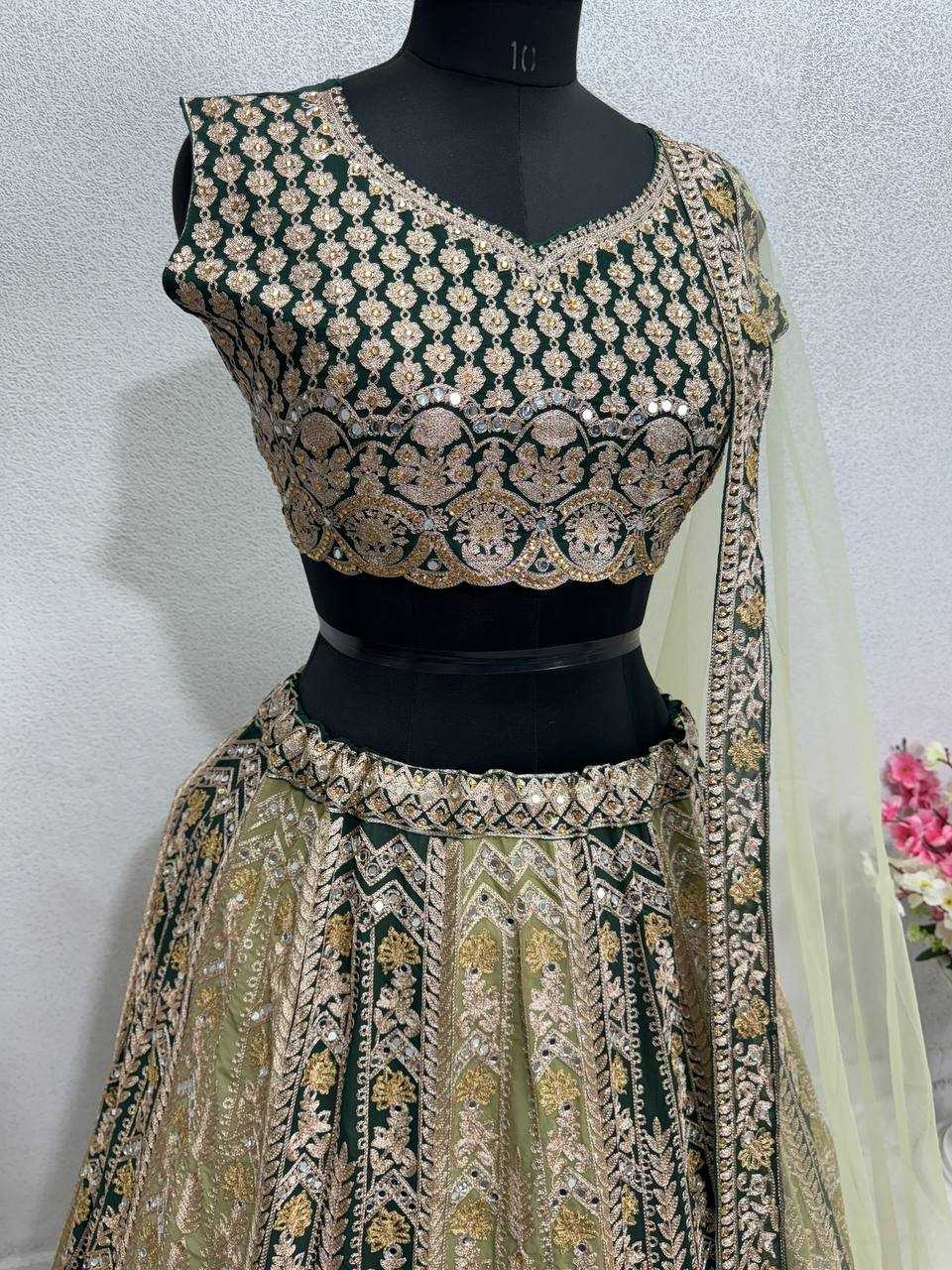 Faux Georgette Kesh138 1013 Lehengas  Fancy Embroidered Traditional Designer Lehengas