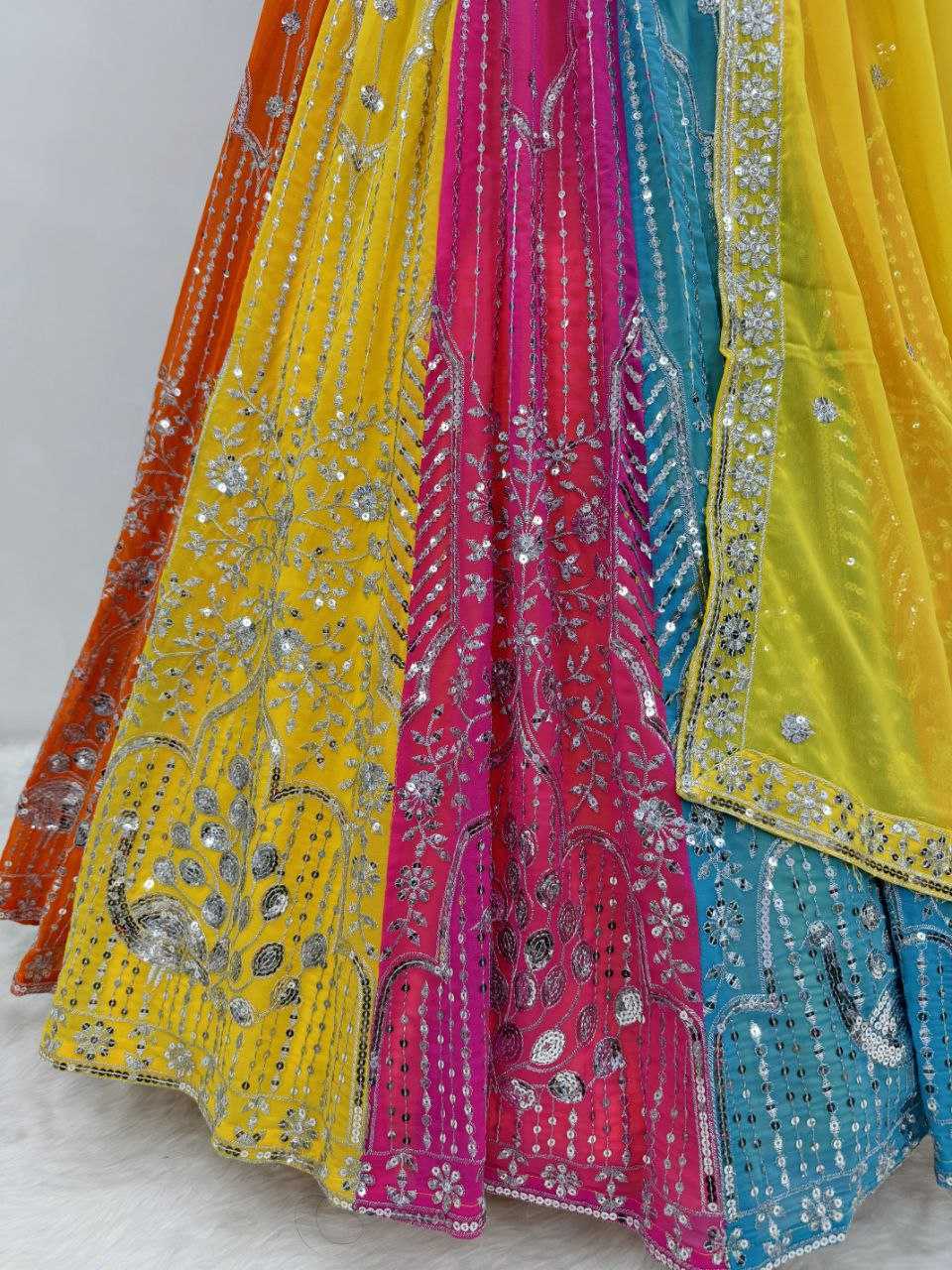 Faux Georgette Kesh138 1022 Lehengas   Fancy Embroidered Traditional Lehengas