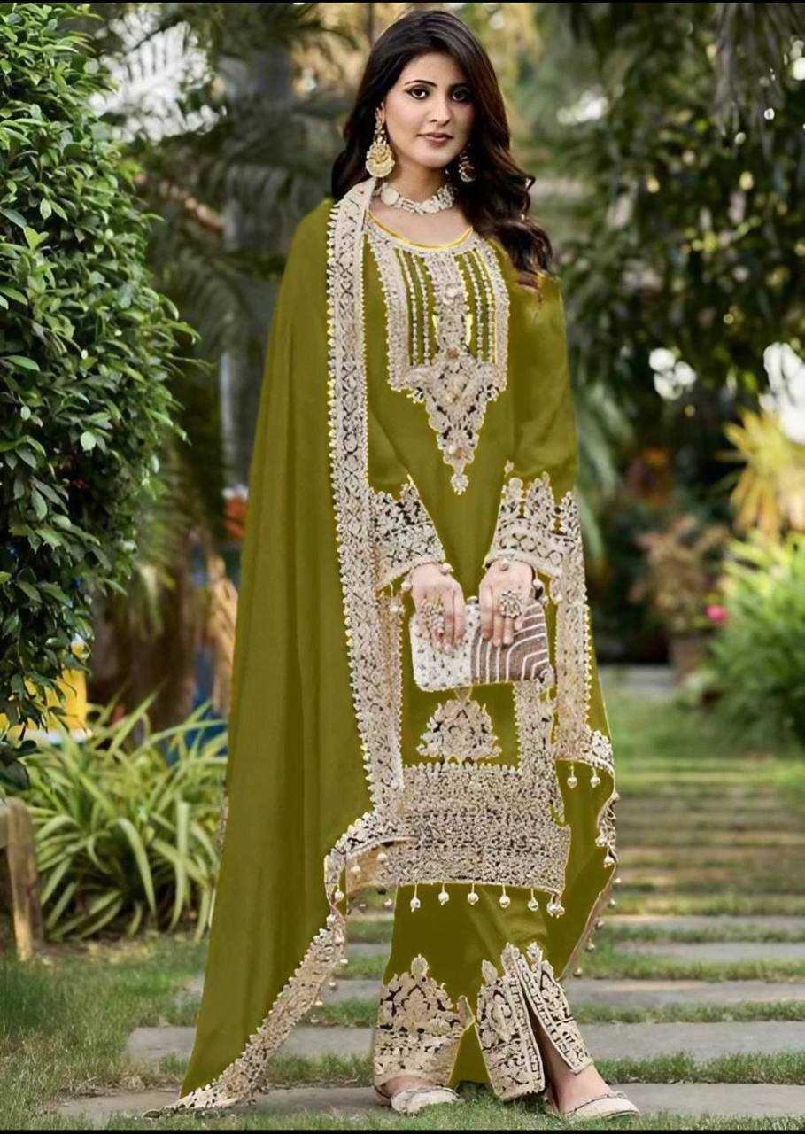 Faux Georgette Kesh139 1628 Suits & Dresses  Ladies Embroidery Georgette Party Wear Suits