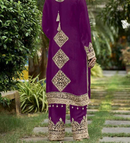 Faux Georgette Kesh139 1628 Suits & Dresses  Ladies Pakistani Embroidery Palazzo Georgette Suits