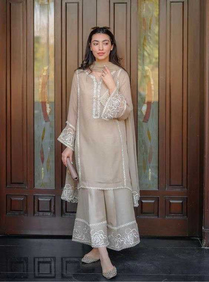 Faux Georgette Kesh140 168 Suits & Dresses Islamic Clothing  Pakistani Palazzo Georgette Ladies Silk Suits