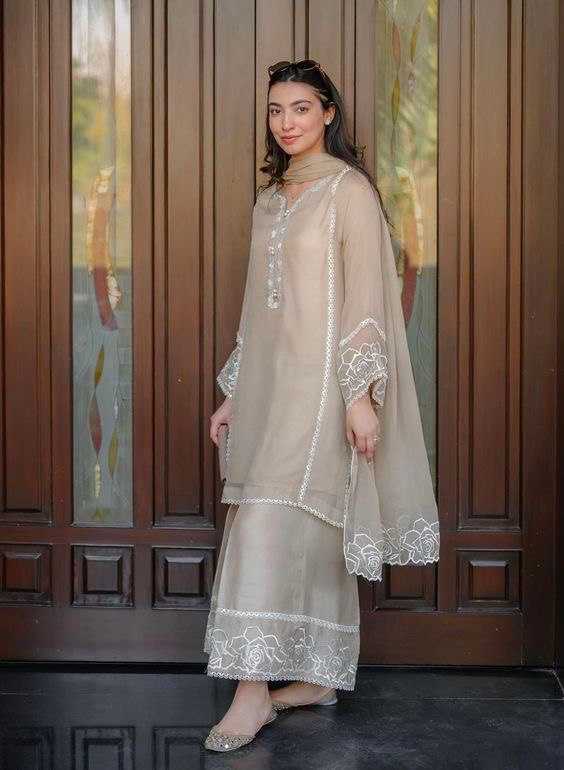 Faux Georgette Kesh140 168 Suits & Dresses Islamic Clothing  Pakistani Palazzo Georgette Ladies Silk Suits