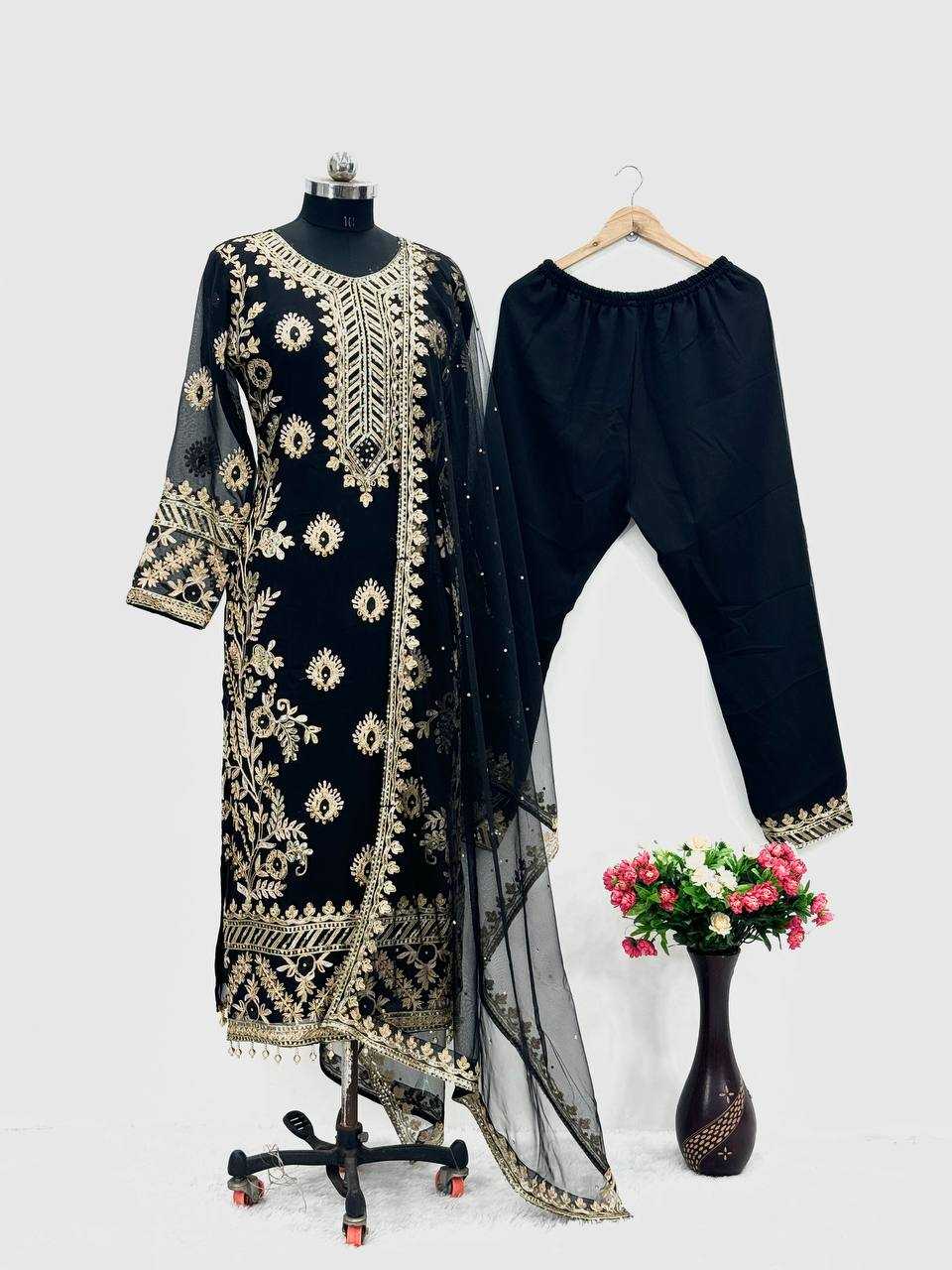 Faux Georgette Kesh140 181 Suits & Dresses Islamic Clothing  Ladies Pakistani Embroidered Georgette Suits