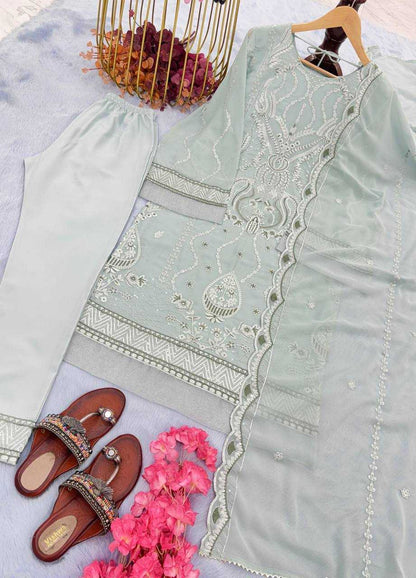 Faux Georgette Kesh141 154 Suits & Dresses Islamic Clothing  Ladies Pakistani Georgette Suits