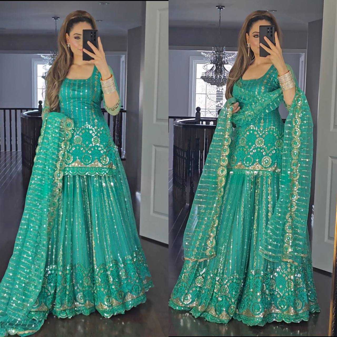 Faux Georgette Kesh143 392 Lehengas  Embroidery Traditional Lehengas