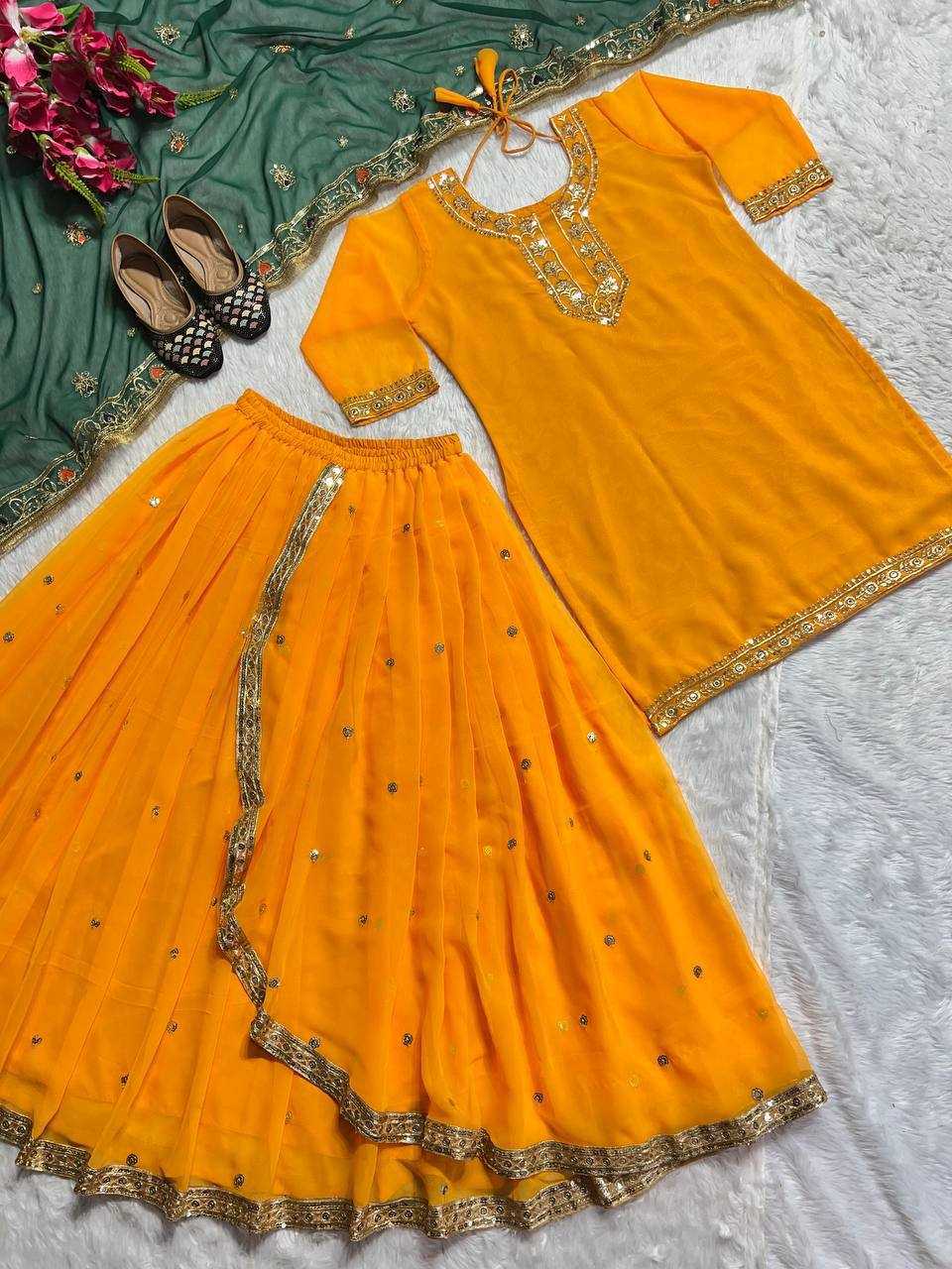 Faux Georgette Kesh144 1226B Suits & Dresses  Embroidery Ladies Suit Georgette Dhoti Salwar Suits Manufacture