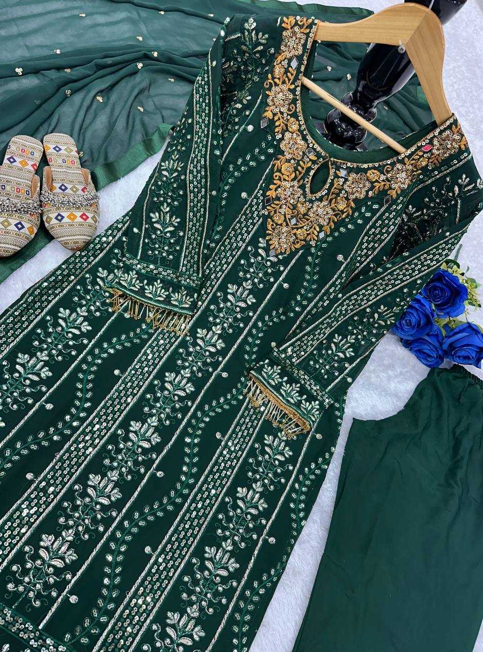 Faux Georgette Kesh147 189 Suits & Dresses Islamic Clothing  Ladies Pakistani Embroidery Georgette Suits