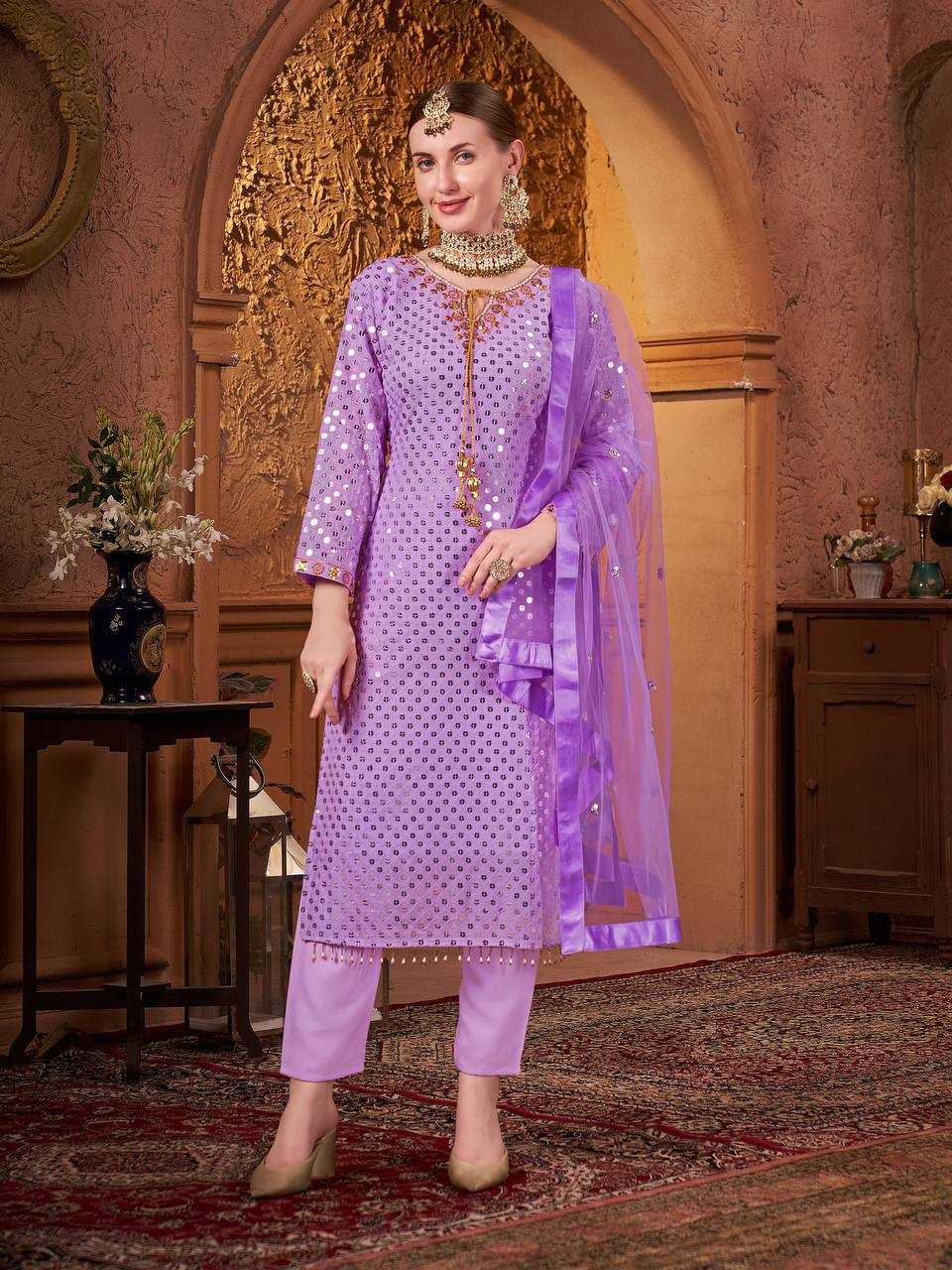 Faux Georgette Kesh147 205 Suits & Dresses Islamic Clothing  Embroidered Ladies Pakistani Georgette Suits