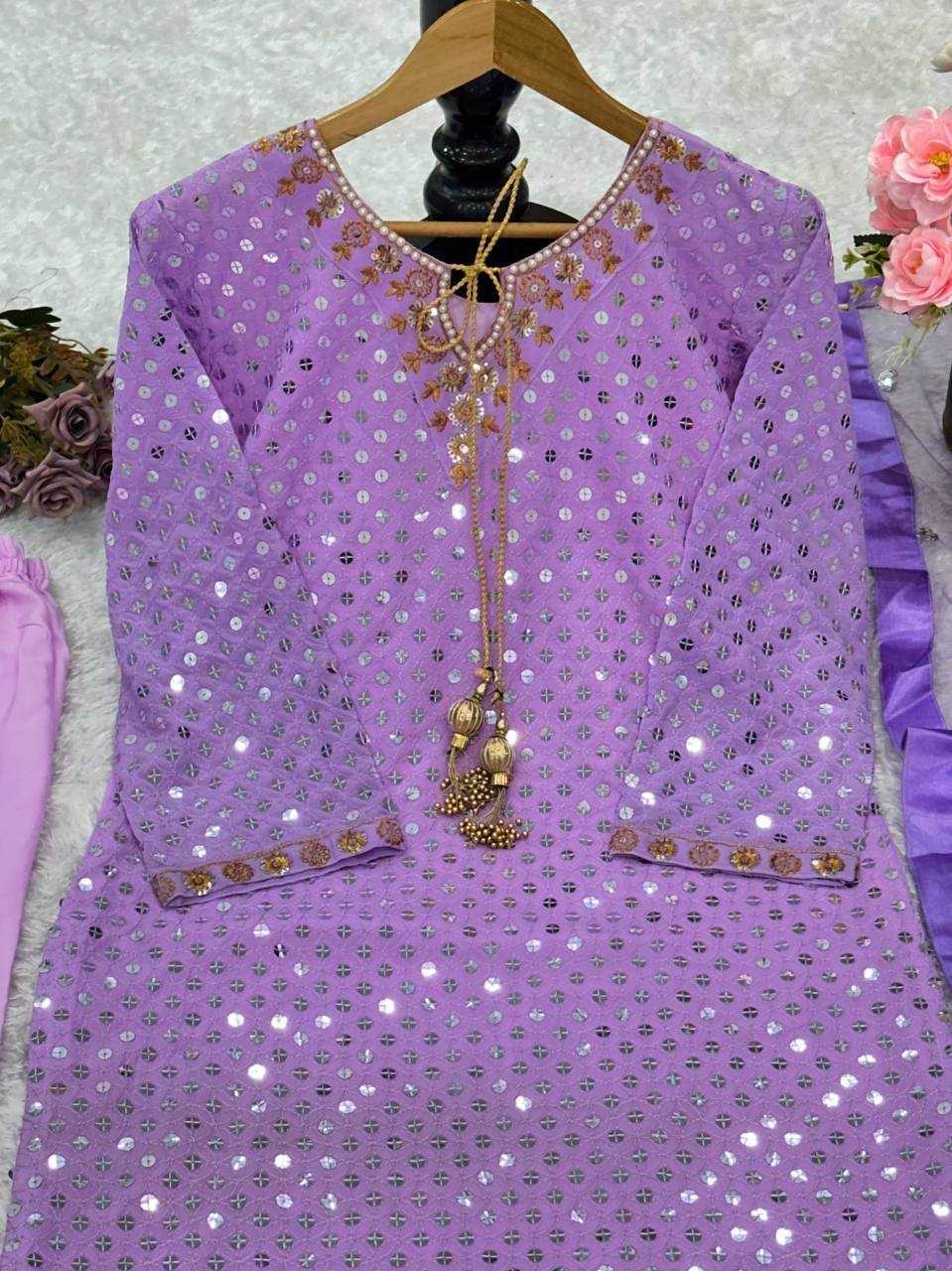 Faux Georgette Kesh147 205 Suits & Dresses Islamic Clothing  Embroidered Ladies Pakistani Georgette Suits