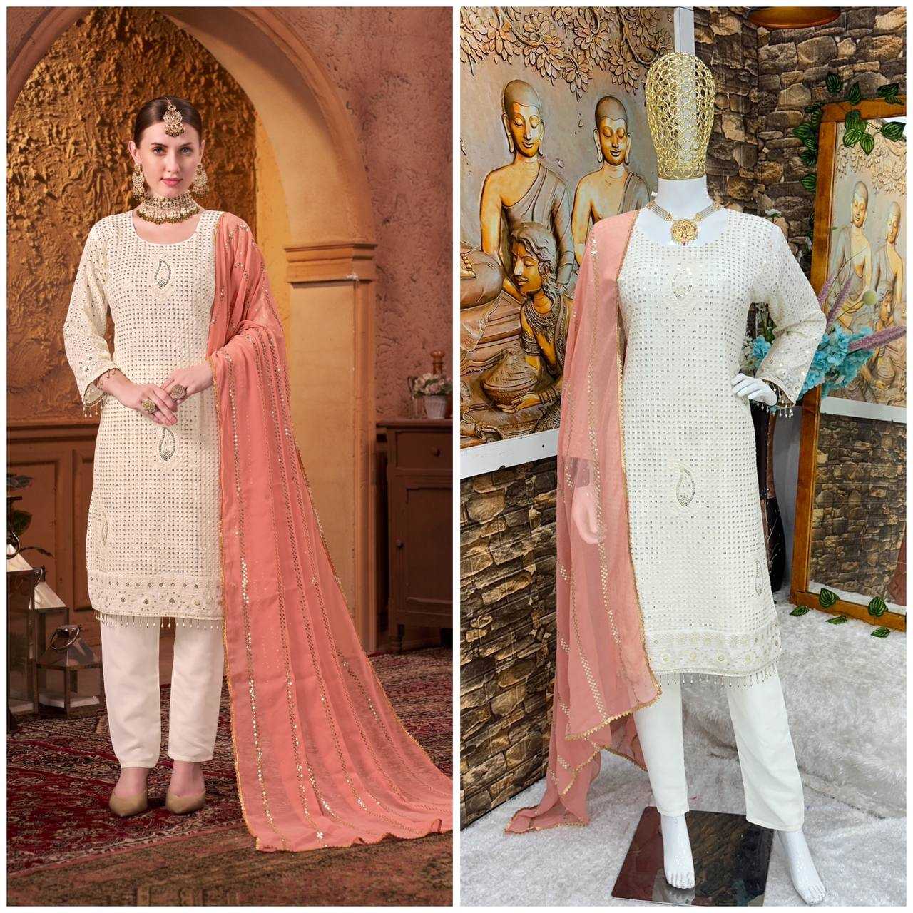 Faux Georgette Kesh147 211 Suits & Dresses Islamic Colthing  Embroidered Pakistani Ladies Georgette Suits