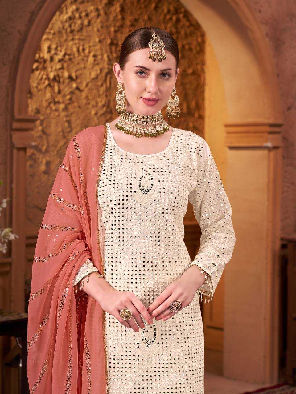 Faux Georgette Kesh147 211 Suits & Dresses Islamic Colthing  Embroidered Pakistani Ladies Georgette Suits