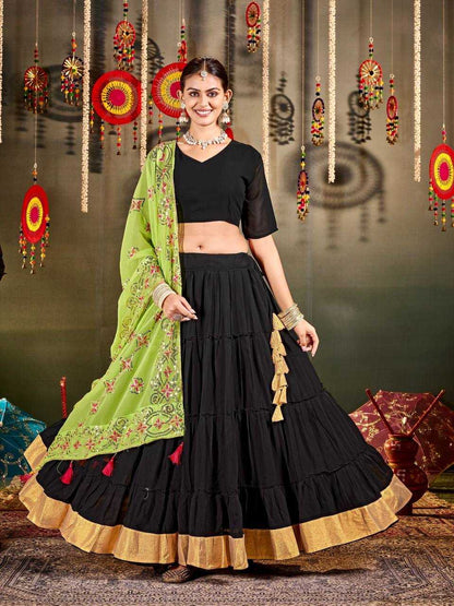 Faux Georgette Kesh148 042 Lehengas  Traditional Navratri Chaniya Choli Lehengas