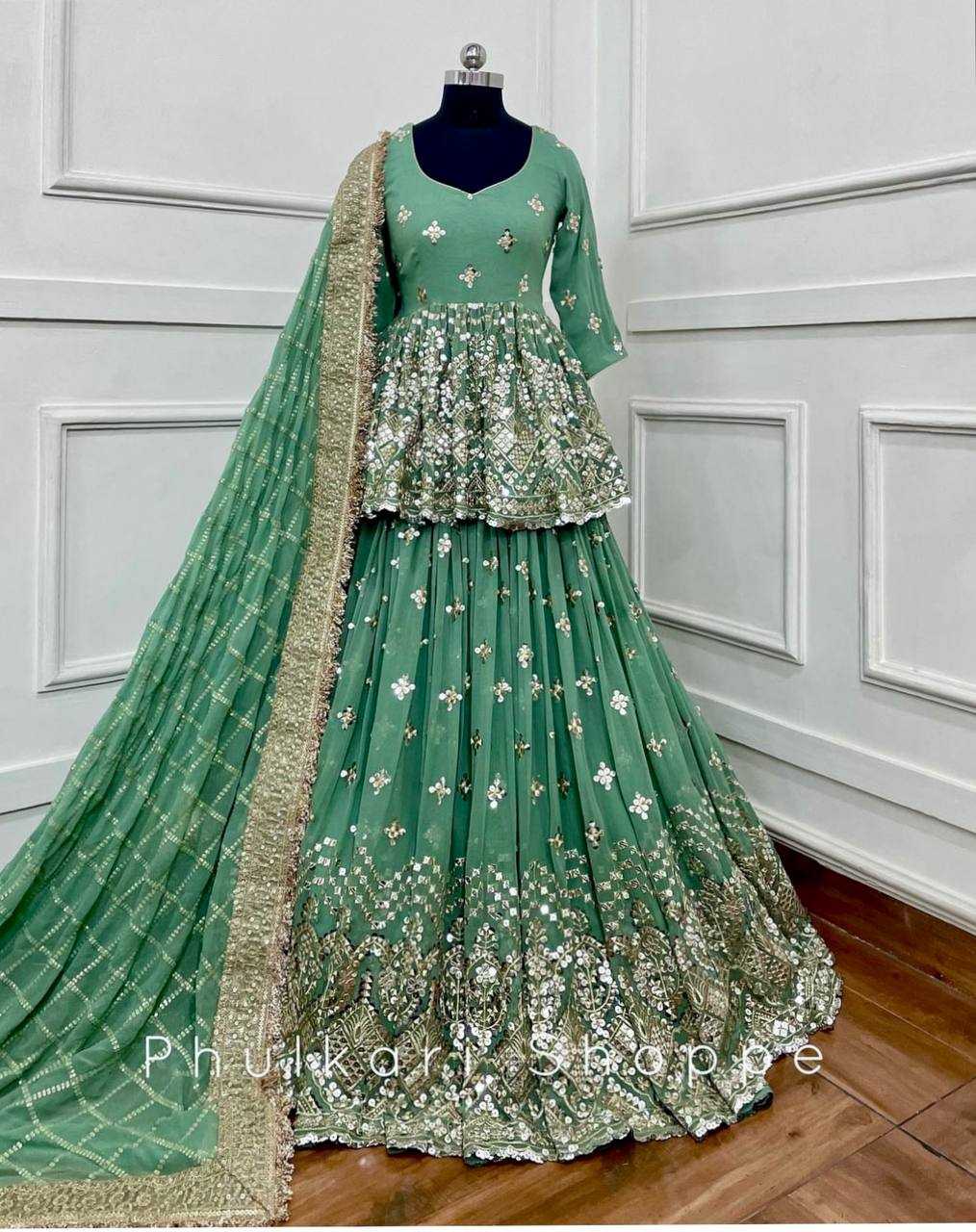 Faux Georgette Kesh156 1080 Lehengas  Fancy Traditional Embroidered Lehengas