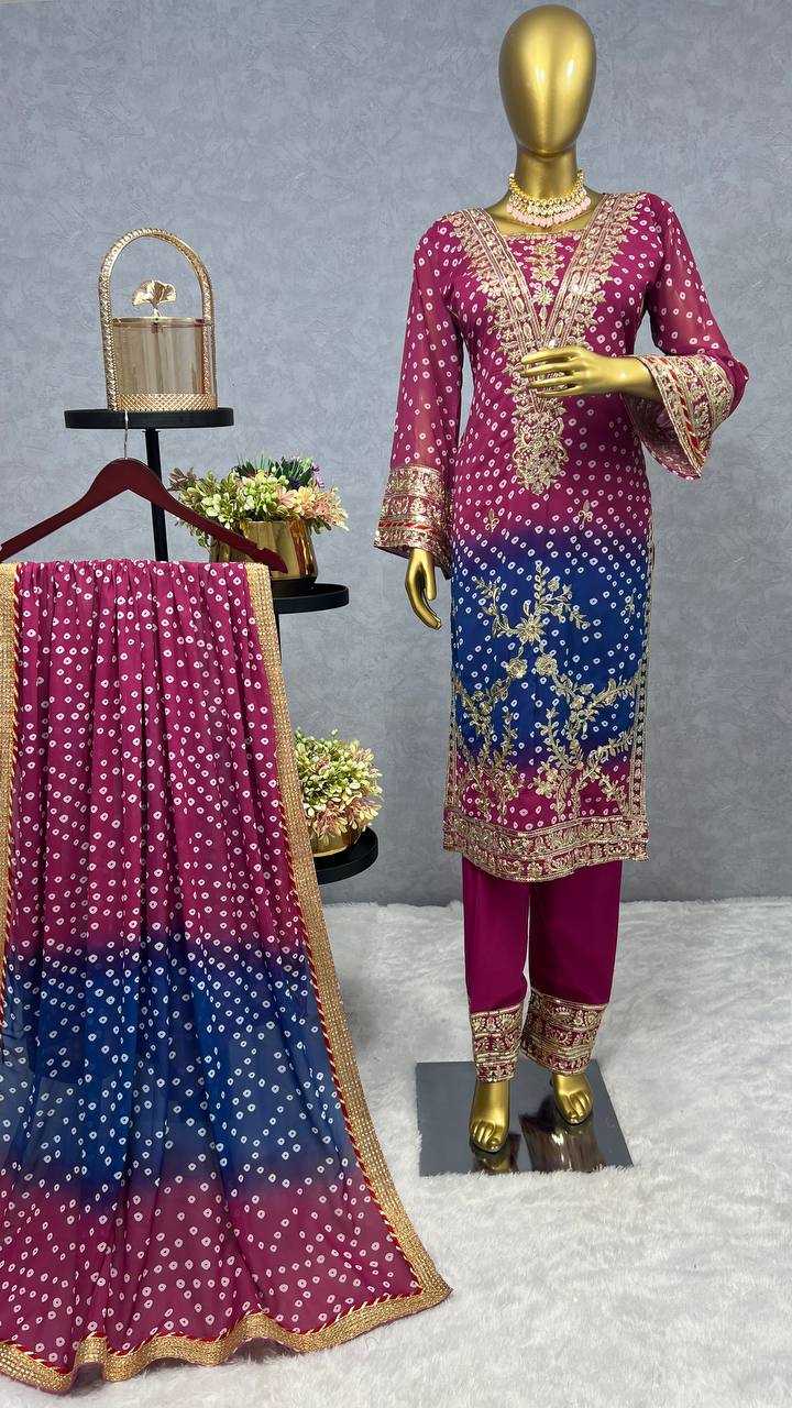 Faux Georgette Kesh157 1671 Suits & Dresses Islamic Clothing  Pakistani Printed Embroidery Georgette Suits