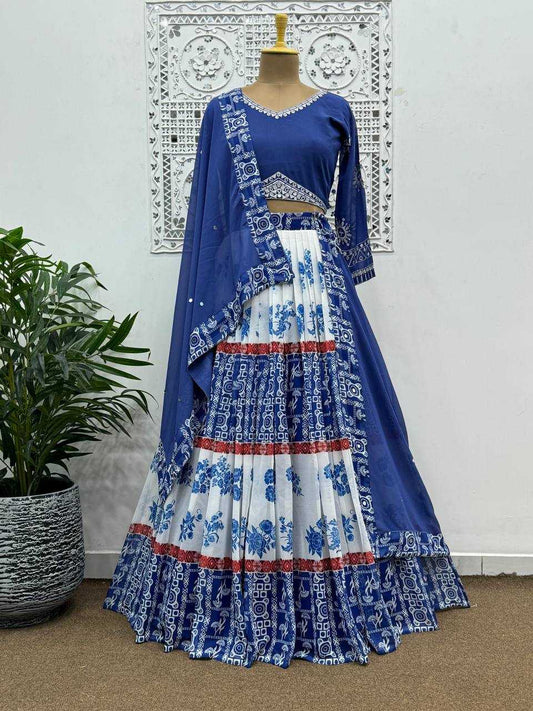 Faux Georgette Kesh159 1299 Lehengas  Traditional Printed Navratri Chaniya Choli Lehengas