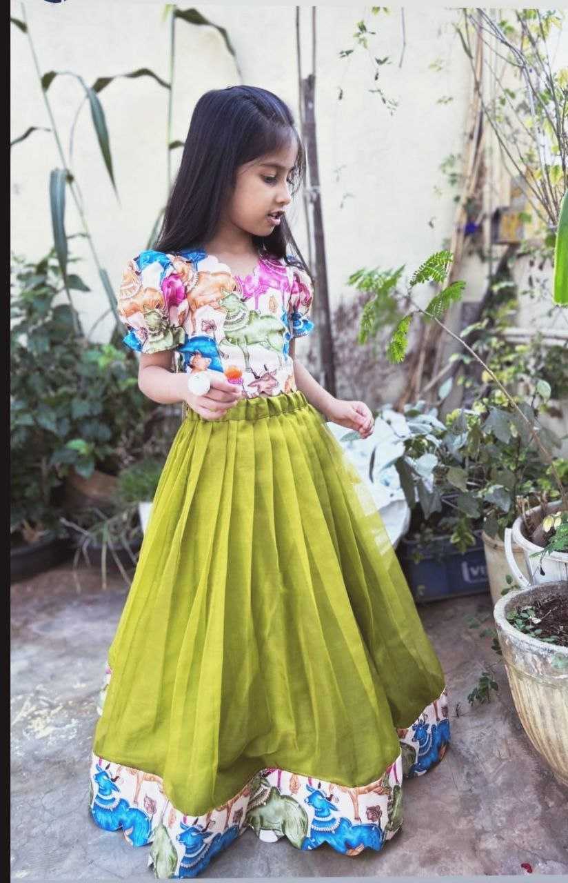 Faux Georgette Kesh168 Mnt01 Kids Wear  Kids Lehenga Kids Ethnic Wear Kids Traditional Outfits Kids Lehenga Choli