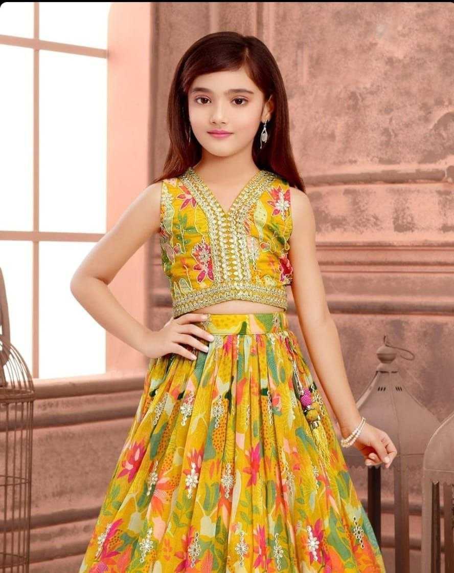 Faux Georgette Kesh168 Mnt02 Kids Wear  Kids Lehenga Kids Ethnic Wear Kids Traditional Outfits Kids Lehenga Choli Kids Festive Wear Kids Wedding Outfits