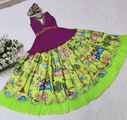 Faux Georgette Kesh168 Mnt03 Kids Wear  Kids Lehenga Kids Ethnic Wear Kids Traditional Outfits Kids Lehenga Choli Kids Festive Wear Kids Diwali Clothes