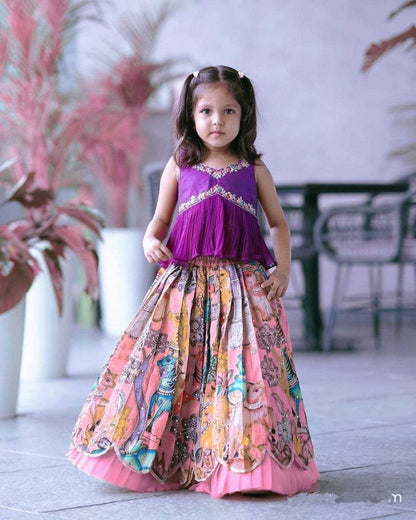 Faux Georgette Kesh168 Mnt08 Kids Wear  Kids Lehenga Kids Ethnic Wear Kids Traditional Outfits Kids Festive Wear Kids Diwali Clothes