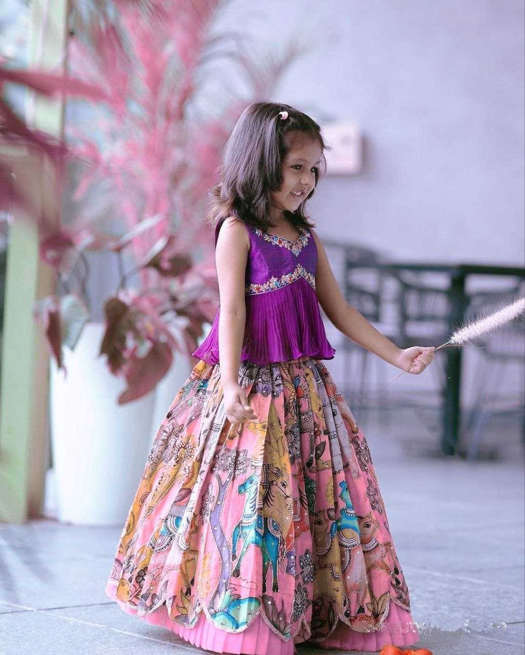 Faux Georgette Kesh168 Mnt08 Kids Wear  Kids Lehenga Kids Ethnic Wear Kids Traditional Outfits Kids Festive Wear Kids Diwali Clothes