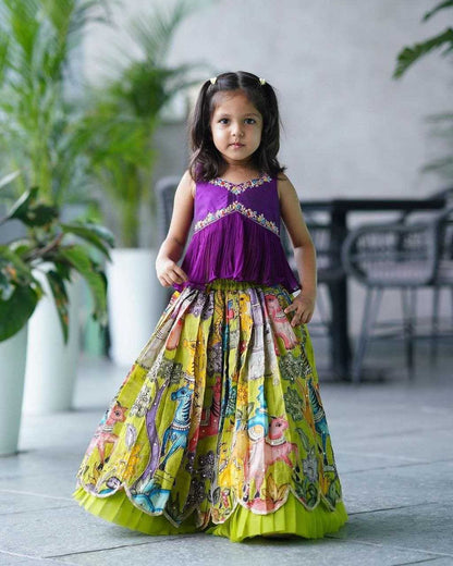 Faux Georgette Kesh168 Mnt08 Kids Wear  Kids Lehenga Kids Ethnic Wear Kids Traditional Outfits Kids Festive Wear Kids Diwali Clothes