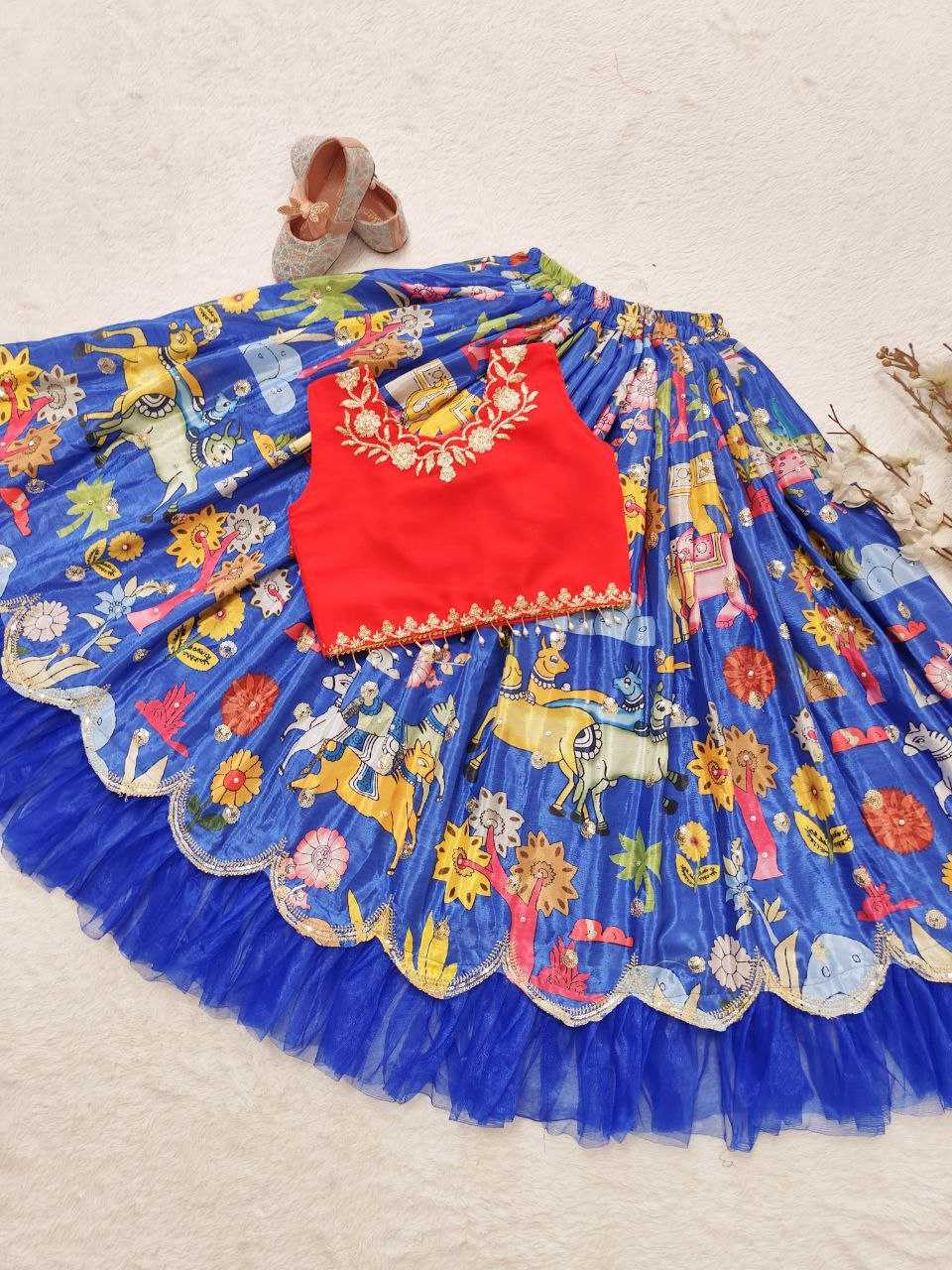 Faux Georgette Kesh168 Mnt17 Kids Wear  Kids Lehenga Kids Ethnic Wear Kids Traditional Outifits Kids Lehenga Choli Kids Weddings Outfits