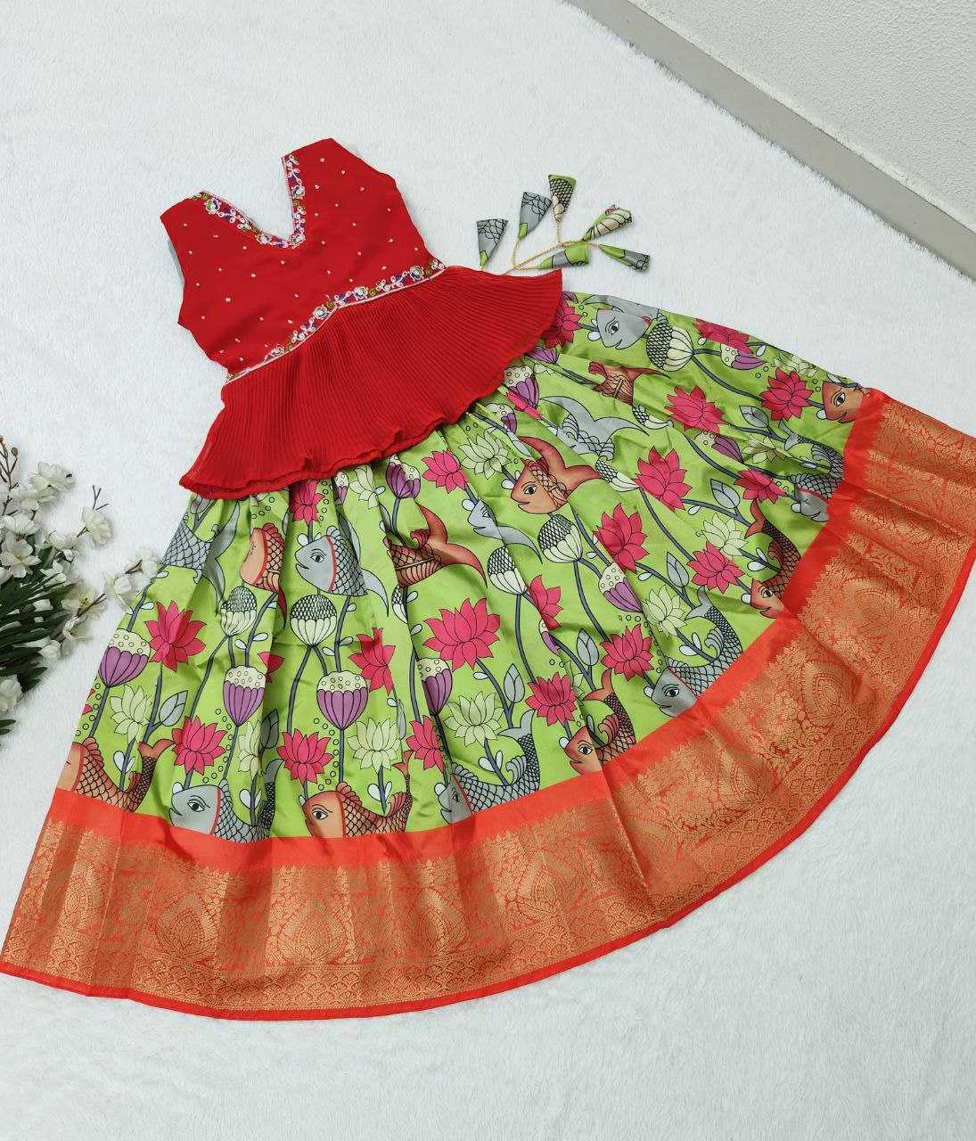 Faux Georgette Kesh168 Mnt20 Kids Wear  Kids Lehenga Choli Kids Traditional Outfits Kids Festive Wear