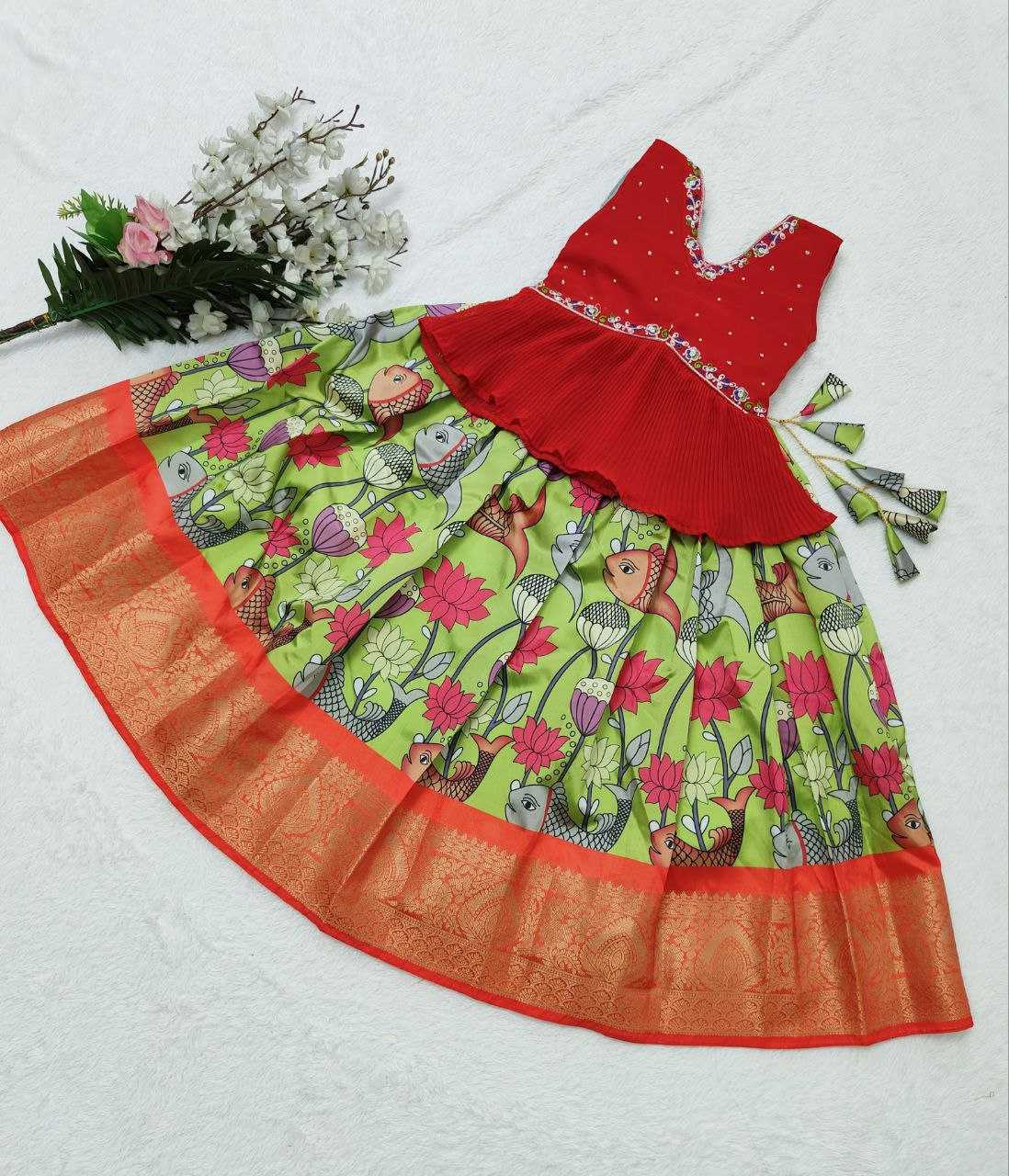 Faux Georgette Kesh168 Mnt20 Kids Wear  Kids Lehenga Choli Kids Traditional Outfits Kids Festive Wear