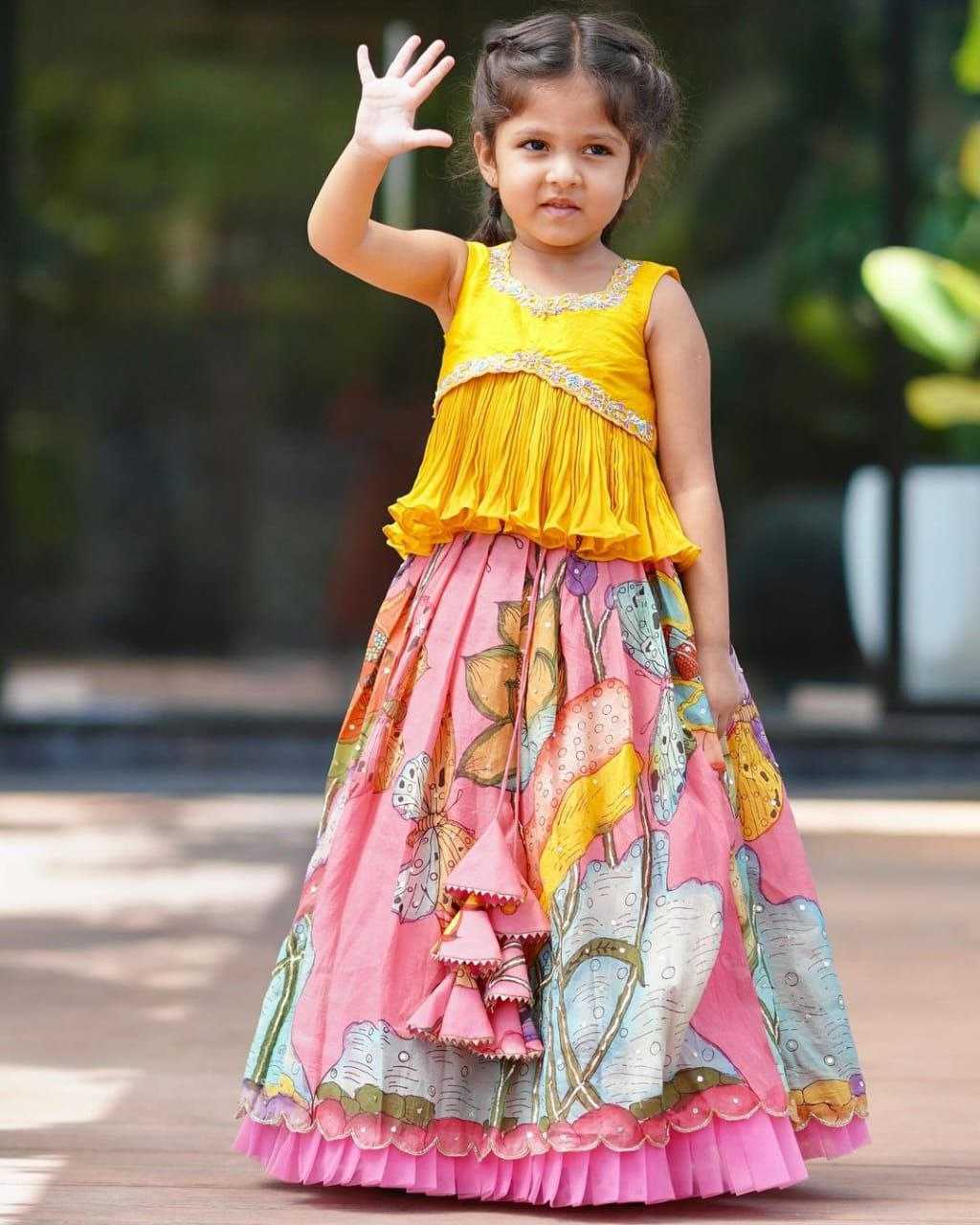 Faux Georgette Kesh168 Mnt22 Kids Wear  Kids Lehenga Choli Kids Traditional Outfits Kids Festive Kids Diwali Outfits